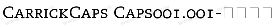 CarrickCaps Caps001.001字体转换